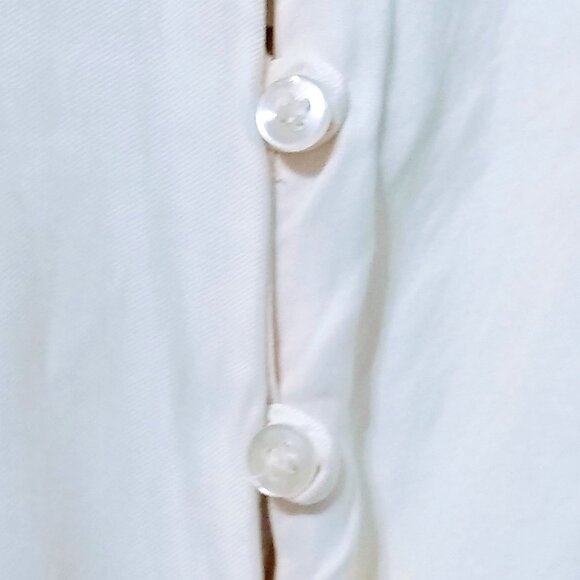 ZARA SATIN IVORY BLOUSE - Picture 8 of 15